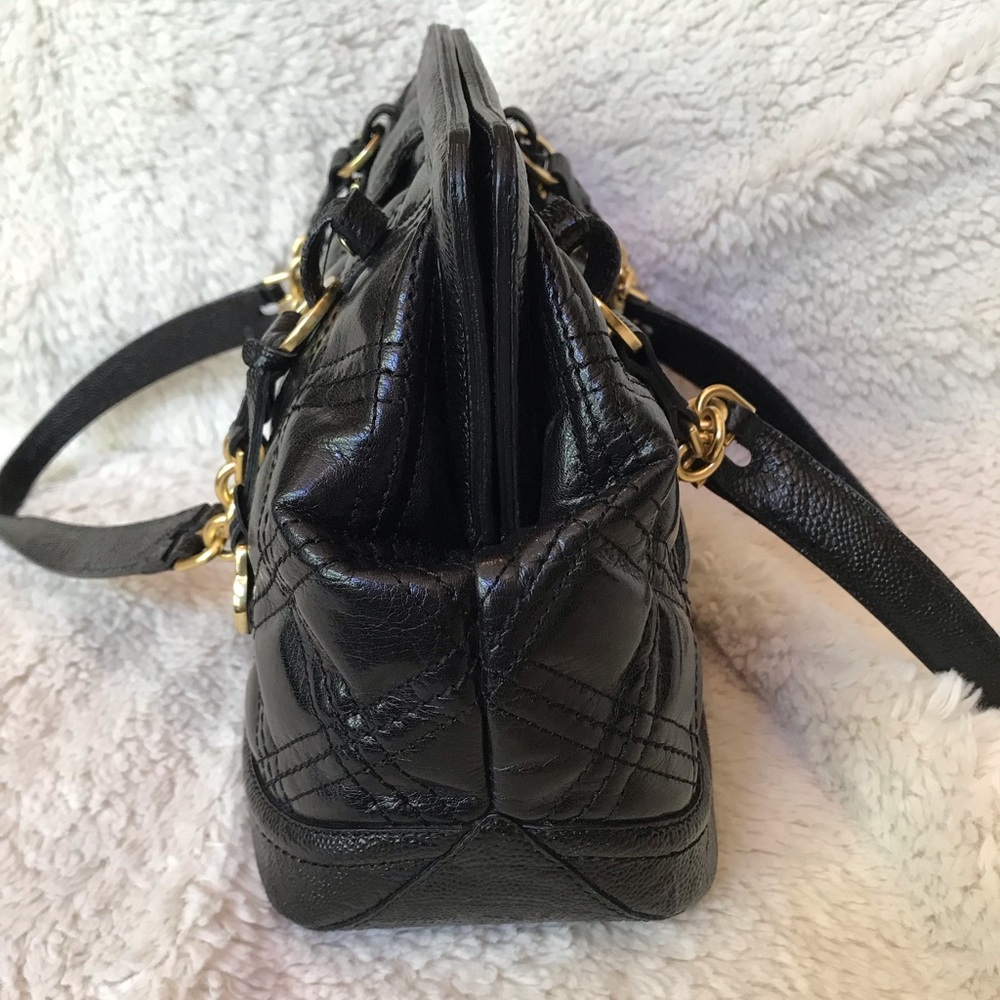 BRAHMIN Black Quilted Leather Handbag - Picture 4 of 8